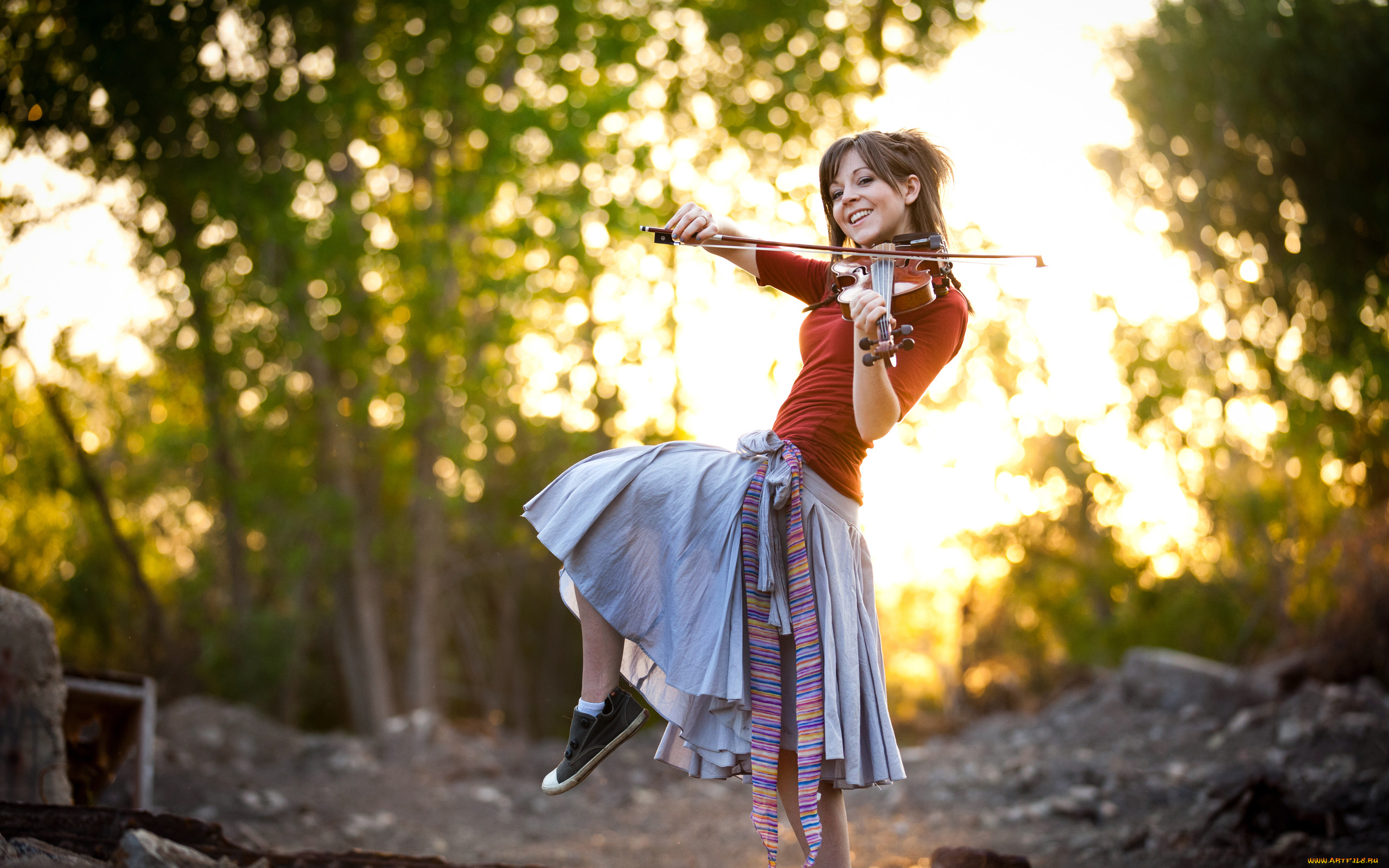музыка, lindsey, stirling, скрипачка.